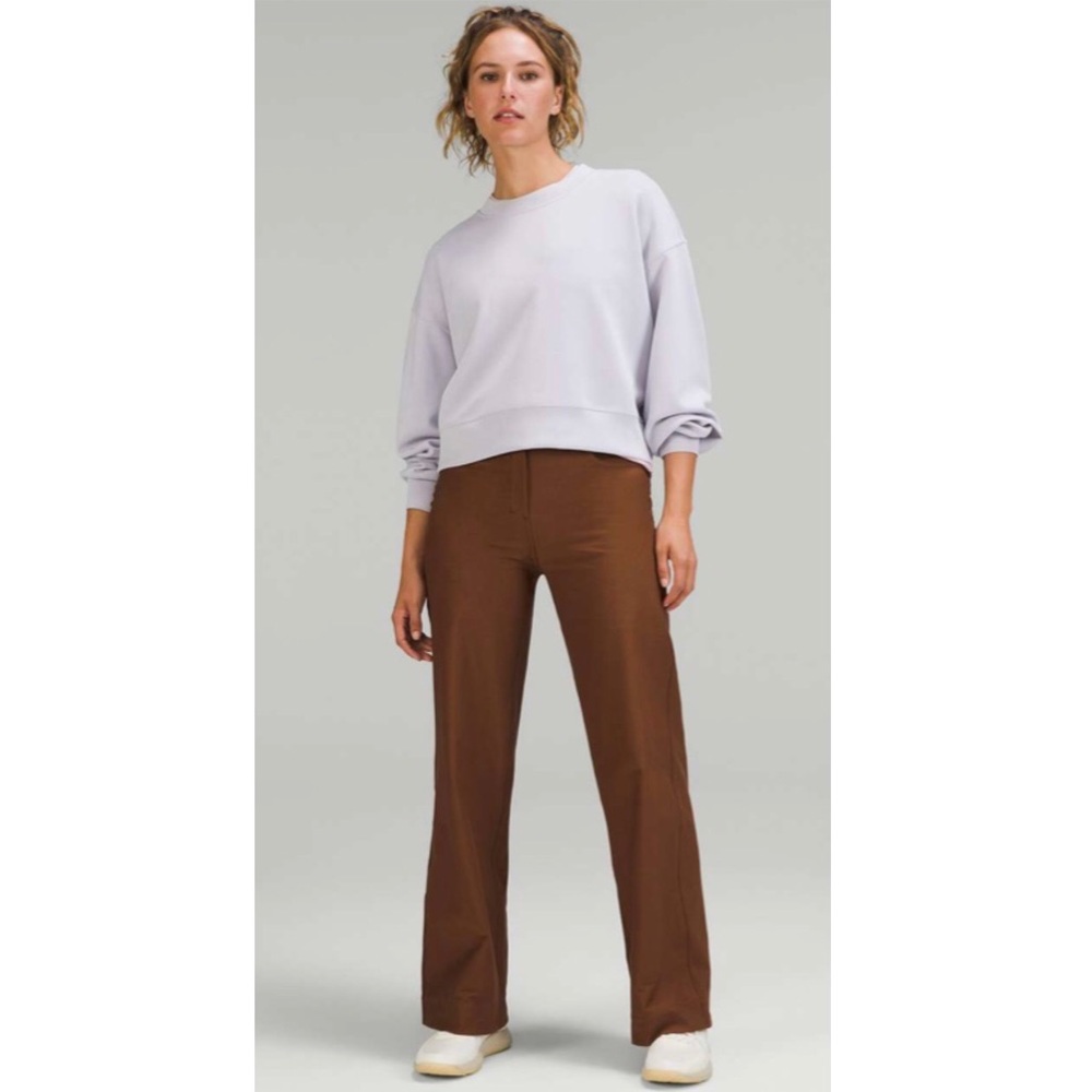 Lululemon City Sleek Wide-Leg High Rise Pant Roasted Brown